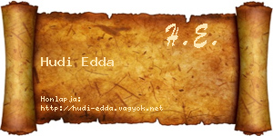 Hudi Edda névjegykártya